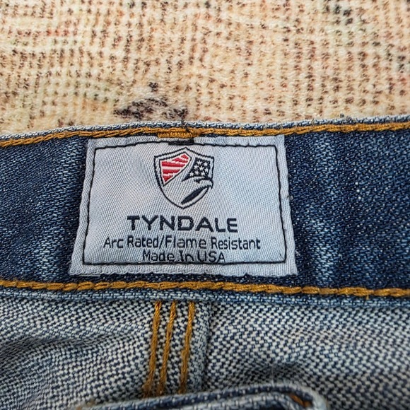 Tyndale Flame Resistant Jeans Mens W40 L32 Blue Denim Made in USA - Picture 4 of 11